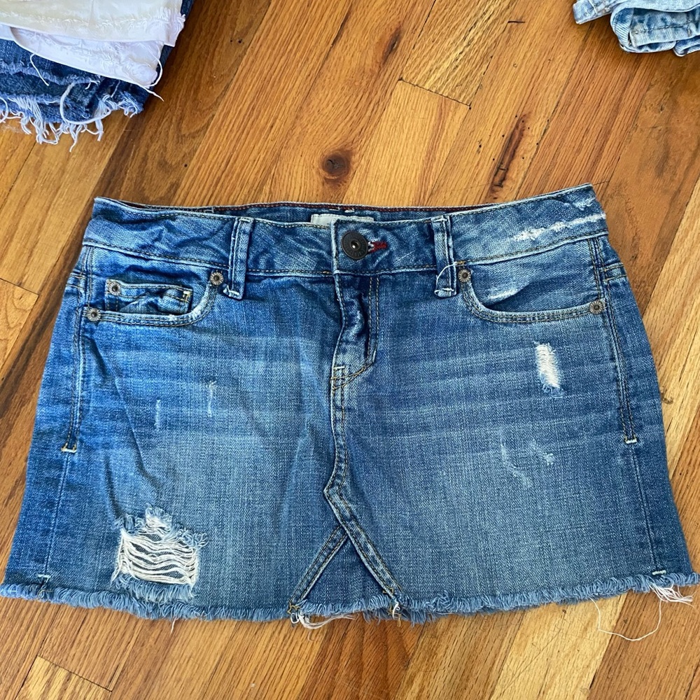 Aeropostale denim mini skirt